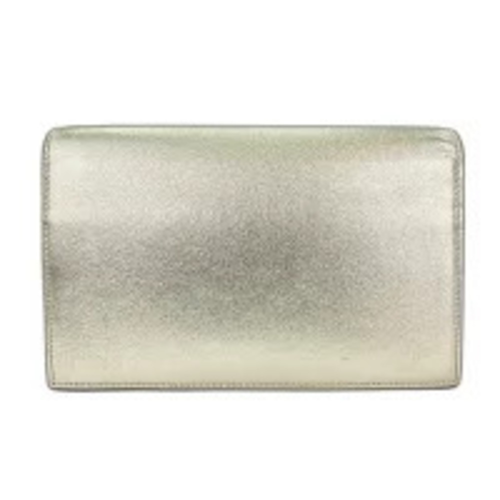 Saint Laurent Yves Envelope Shoulder Bag Leather Gold